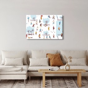 Obraz - Veselá zima (90x60 cm)