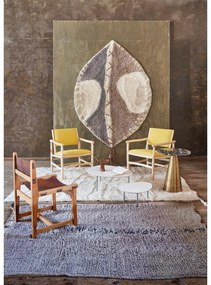 Biely prateľný ručne tkaný vlnený koberec 170x240 cm Enkang Ivory – Lorena Canals