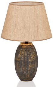 Stolní lampa Elev hnědá/zlatá