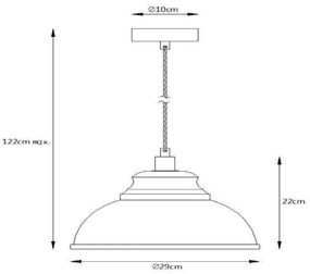 Lucide 34400/29/38 - Závesné svietidlo ISLA 1xE14/40W/230V krémové