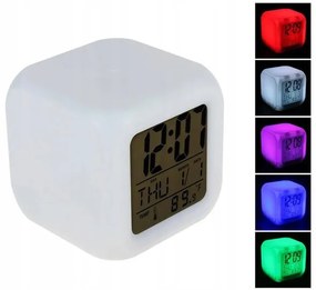 Verk 01111 Svietiaci LED budík Chameleon 7 farieb