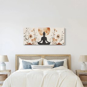 Obraz - Oranžová jóga (120x50 cm)