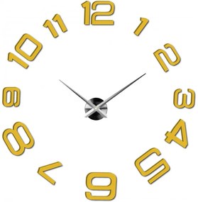 Moderné nalepovacie nástenné hodiny | 3D hodiny 12S053-Wanduhr HEU-