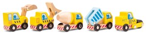 Súprava stavebných vozidiel - 5 ks