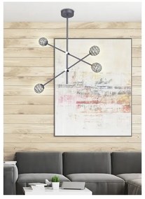 Luster na tyči PAKSOS 6xG9/5W/230V čierna