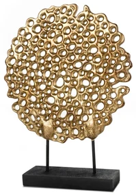 DEKORAČNÁ SOŠKA DORIA (01) 28X7X37 CM ZLATÁ