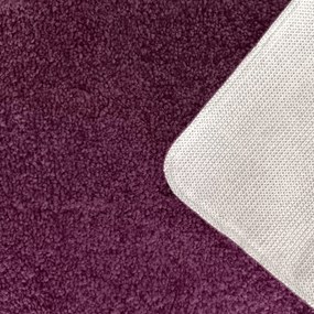 DY Obdĺžnikový fialový shaggy koberec Kamel Rozmer: 60x100 cm