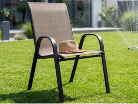 Záhradná stolička Nadja, hnedá%