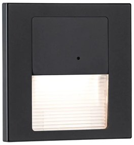 Paulmann 80004 - LED/1W Schodiskové svietidlo so senzorom TSARO 230V Lead/čierna
