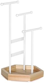 Stojan na šperky, 36x20,5x18cm, bielo-prírodný