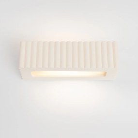 Nástenné svietidlo Rigata, 1x biele keramické tienidlo