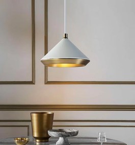 Toolight Toolight, Stropné svietidlo 1xE27 APP1004-1CP, biela-zlatá, OSW-07550