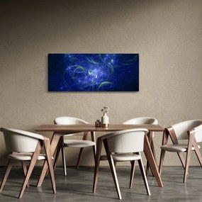 Obraz - modrá abstrakcia (120x50 cm)
