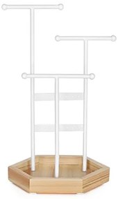 Stojan na šperky, 36x20,5x18cm, bielo-prírodný