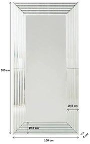 Linea zrkadlo 100x200cm