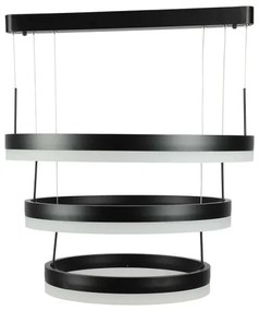 LED Stmievateľný luster na lanku LED/86W/230V 3000K čierna