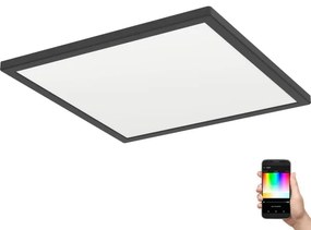 Eglo 901467-LED RGBW St. kúpeľ. svietidlo ROVITO-Z 17,6W/230V 39x39cm IP44 čierna