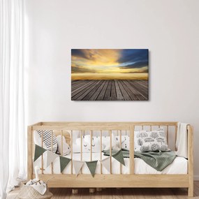 Obraz - Mólo s výhľadom (90x60 cm)