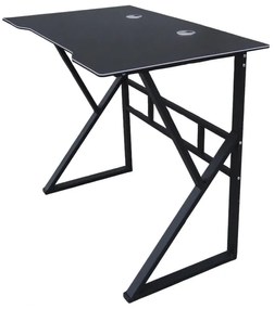 Počítačový stôl v čiernej farbe