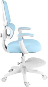 Detská otočná stolička Neoseat JUNI 023 — látka, prateľný poťah, modrá