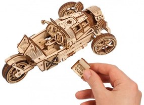 Ugears 3D drevené mechanické puzzle Trojkolesový UGR-S