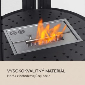 Blumfeldt Fiamme Circulo, etanolový krb, horák z nehrdzavejúcej ocele, 1,2 l, doba horenia 4-5 h