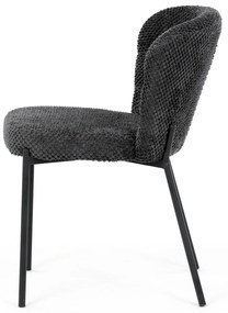 Súprava jedálenských stoličiek Bouclé CT-W1077GREY2, 4 ks