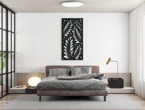 drevko Drevený obraz Listy vo vánku Rozmer obrazu: 44,5 x 22,5 cm, Farba dekorácie: Čierna