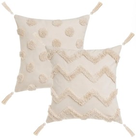 Dekoračné vankúše v súprave 2 ks 45x45 cm Natural – Casa Selección
