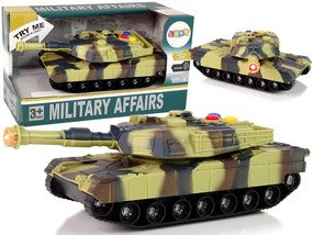 Lean Toys Vojenský tank 1:32 – zvukové a svetelné efekty