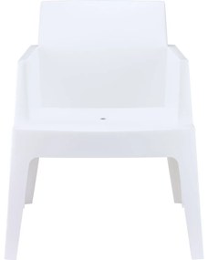 BOX záhradné kreslo s podrúčkami silver grey