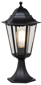 Klasická vonkajšia lampa s podstavcom čierna 48,6 cm IP44 - Havana