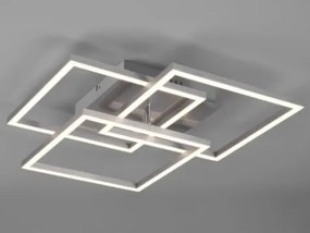 Stropné/nástenné LED osvetlenie Mobile, matný nikel, hranaté%