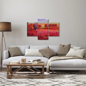 Obraz červenej krajiny (90x60 cm)
