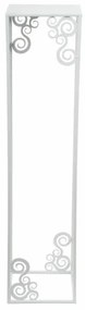 Stojan na kvety 80x24 cm biela