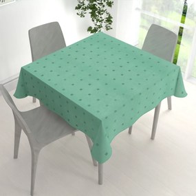 Biante Dekoračný štvorcový obrus PM-023 Štvorčeky na svetlo zelenom 110x110 cm