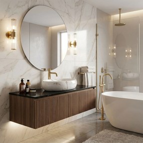 Rea Linda Lava umývadlo, 49 x 34 cm, imitácia kameňa-lava, REA-U8695