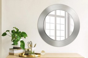 Okrúhle ozdobné zrkadlo Lesklá oceľ fi 50 cm