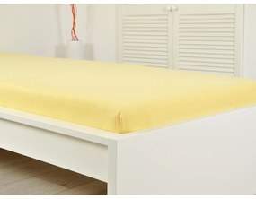 4Home jersey prestieradlo Ideál žltá, 200 x 200 cm
