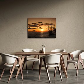 Obraz - Pirátska loď (70x50 cm)