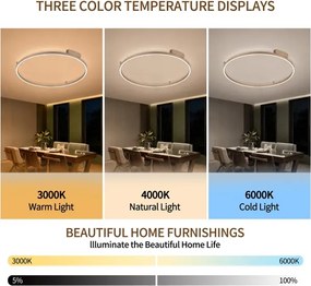 Brilagi - LED stmievateľné svietidlo PORTOFINO LED/60W/230V pr. 80 cm béžová + DO