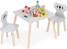 Stôl stôl +2 stoličky detský nábytok set koala