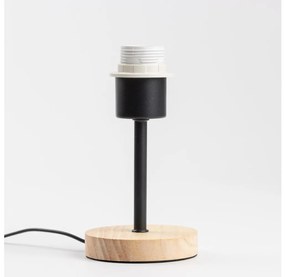 Brilagi - Stolná lampa NUBILA WOOD 1xE27/25W/230V dub/čierna