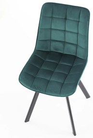 Jedálenská stolička K332 - tyrkysová / čierna