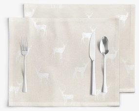 Goldea prestieranie na stôl natura – jeleňe na režnej - sada 2ks 30 x 40 cm