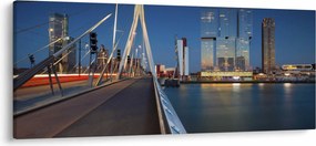 Obraz - Súmrak v Rotterdame, Holandsko (120x50 cm)