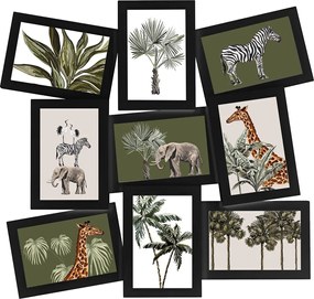 Nástenný fotorámik Cali Black 49,5x46,5 cm