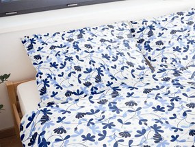 Polášek Bavlnené obliečky KVETINOVÁ HARMÓNIA - Šedá | 140 x 200 cm / 70 x 90 cm