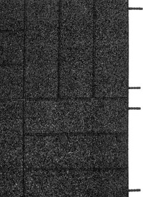 Gumová dlaždica ASLON Design 50 x 50 cm, čierna