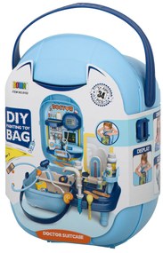 KIK Lekárska súprava s príslušenstvom v 34-dielnom kufríku. + tabuľka